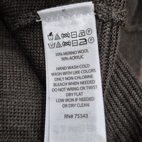 Adrienne Vittadini Charcoal Long Sleeve Dress - Picture 9 of 9